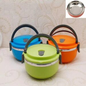 1 Layer Easy Portable Lunch Box ·non-toxic, Health And Safety (random Color)