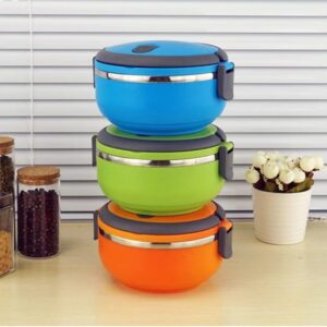1 Layer Easy Portable Lunch Box ·non-toxic, Health And Safety (random Color)