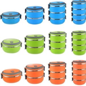 3 Layer Easy Portable Lunch Box ·non-toxic, Health And Safety (random Color)