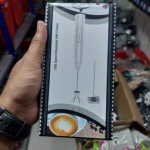 Handheld Electric Milk Frother Whisk Egg Beater Usb Rechargeable Coffee Blender Mixer Foamer Food Blender (random Color)