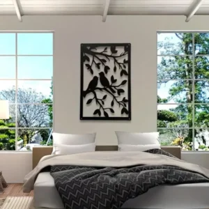 Home Decor 4 Pieces Large Summer Leavtreehome Decor Branch Frame Wooden Wall Decorations Bedroom Living Roomes Wood Wall Art