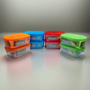 Pack of 2 Airtight Storage Box / Plastic Bowls Set Food Container / Kitchen Bowl Set