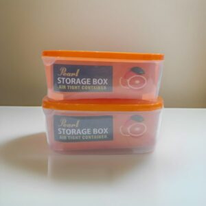 Pack of 2 Airtight Storage Box / Plastic Bowls Set Food Container / Kitchen Bowl Set