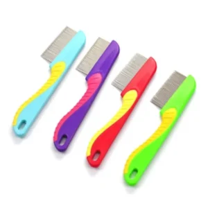 (pack Of 3) 100% Stainless Steel Needles Manual Anti Lice Comb Metal Needles For Men Women Comb – Random Color