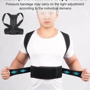 Back Posturm Spine Support Belt Adjustable Adult Corset Posture Correction Belt Body Health Care ( Casual Size )