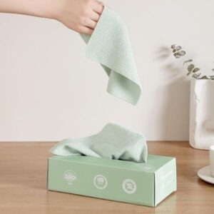 Microfiber Cleaning Reusable Clothes | Multifunctional Kitchen Rags Super Absorbent Wipes – 20pcs/box (random Color)