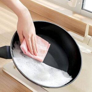 Microfiber Cleaning Reusable Clothes | Multifunctional Kitchen Rags Super Absorbent Wipes – 20pcs/box (random Color)