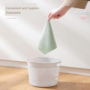 Microfiber Cleaning Reusable Clothes | Multifunctional Kitchen Rags Super Absorbent Wipes – 20pcs/box (random Color)