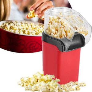 New Popcorn Made By Hot Air Home Mini Retro Popcorn Maker Machine | 3 Minutes Fast Healthy And Fat-free Popcorn Popper, 98% Popping Rate For Home, Party, Cinema Kids, Friends