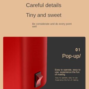 New Popcorn Made By Hot Air Home Mini Retro Popcorn Maker Machine | 3 Minutes Fast Healthy And Fat-free Popcorn Popper, 98% Popping Rate For Home, Party, Cinema Kids, Friends