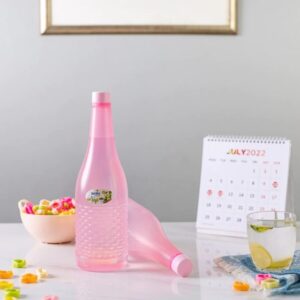 Pack Of 4 Plastic Jumbo Water Bottles (random Color) 1.2 Ltr Each