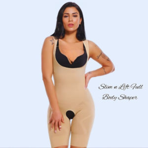 Slim N Lift Full Body Shaper For Female | Tummy Control Thigh Slimmer Shape Wear (adjustable Standard Size)