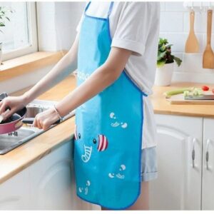 Waterproof Cartoon Kitchen Cooking Apron – Beautiful Funky Color Apron (random Color)